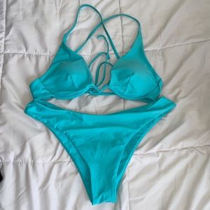 Aqua Colored Bikini